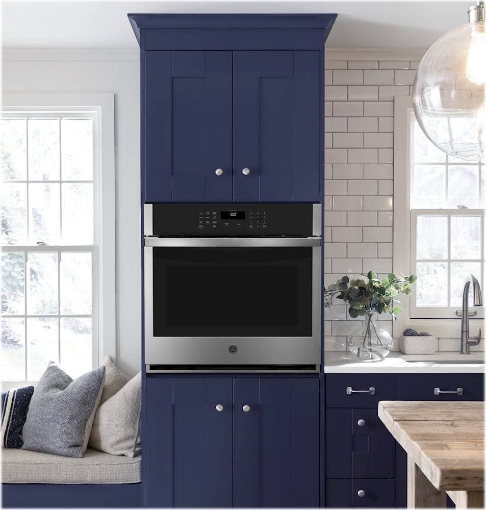 Alt View 17. GE - 27" Built-In Single Electric Wall Oven - Stainless Steel.