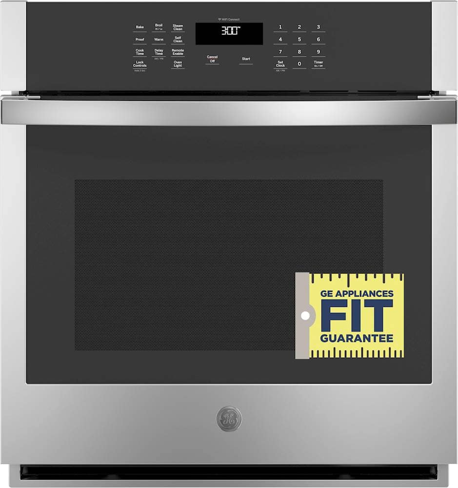 Alt View 18. GE - 27" Built-In Single Electric Wall Oven - Stainless Steel.