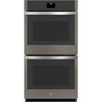 GE - 27" Built-In Double Electric Convection Wall Oven - Slate - Front_Standard