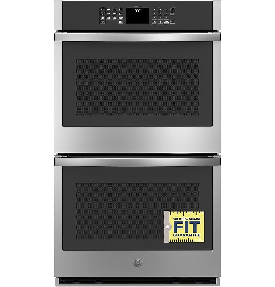 Alt View 12. GE - 30" Built-In Double Electric Wall Oven - Stainless Steel.