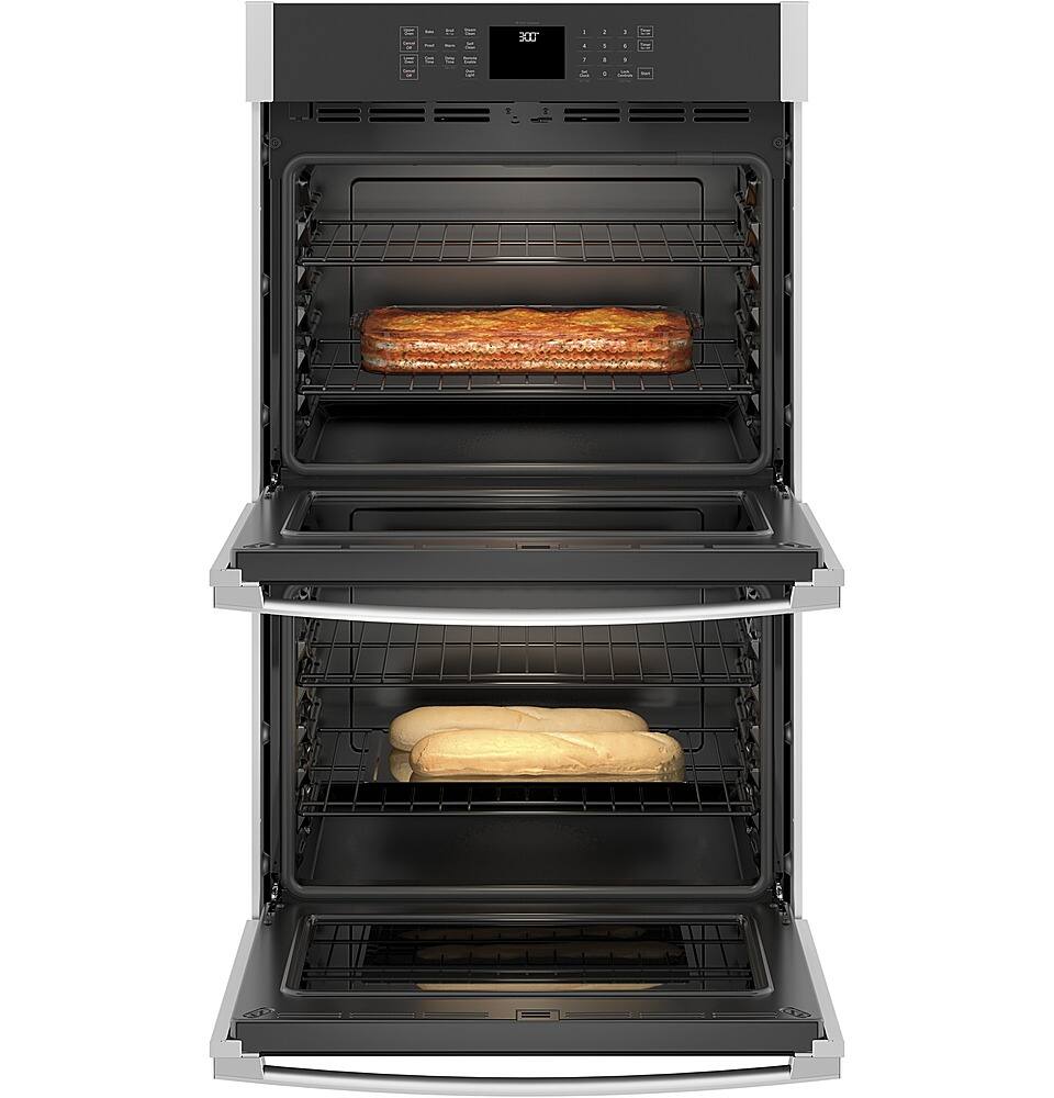 Alt View 15. GE - 30" Built-In Double Electric Wall Oven - Stainless Steel.