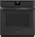 Front. GE - 27" Built-In Single Electric Convection Wall Oven - Black.