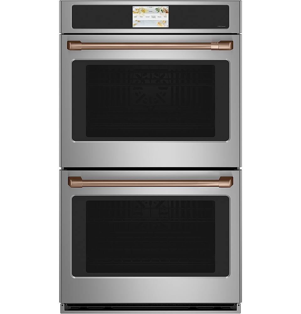 Alt View 36. Café - 27" Built-In Double Electric Convection Wall Oven, Customizable - Stainless steel.