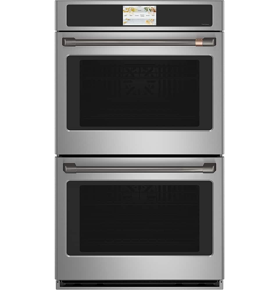 Alt View 38. Café - 27" Built-In Double Electric Convection Wall Oven, Customizable - Stainless steel.
