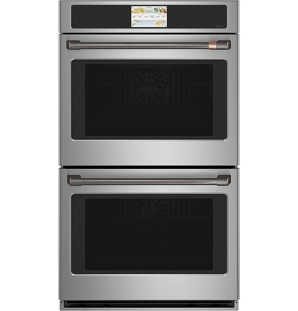 Alt View 38. Café - 27" Built-In Double Electric Convection Wall Oven, Customizable - Stainless steel.