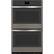 Front. GE - 30" Built-In Double Electric Convection Wall Oven - Slate.