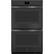 Front. GE - 30" Built-In Double Electric Convection Wall Oven - Black Slate.