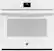Front. GE - 30" Built-In Single Electric Convection Wall Oven - White.