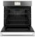 Angle Zoom. Café - Modern Glass 30" Built-In Single Electric Convection Wall Oven - Platinum glass.
