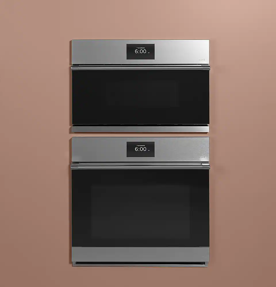 Alt View 12. Café - 30" Built-In Single Electric Convection Wall Oven - Platinum Glass.