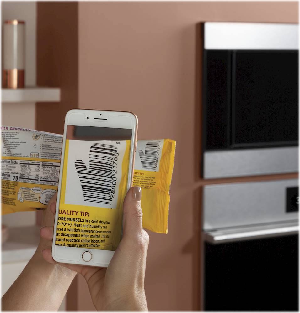 Alt View 20. Café - 30" Built-In Single Electric Convection Wall Oven - Platinum Glass.