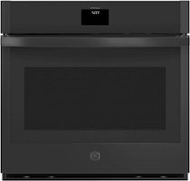 GE - 30" Built-In Single Electric Convection Wall Oven - Black - Front_Zoom