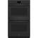 Front. GE - 30" Built-In Double Electric Convection Wall Oven - Black.