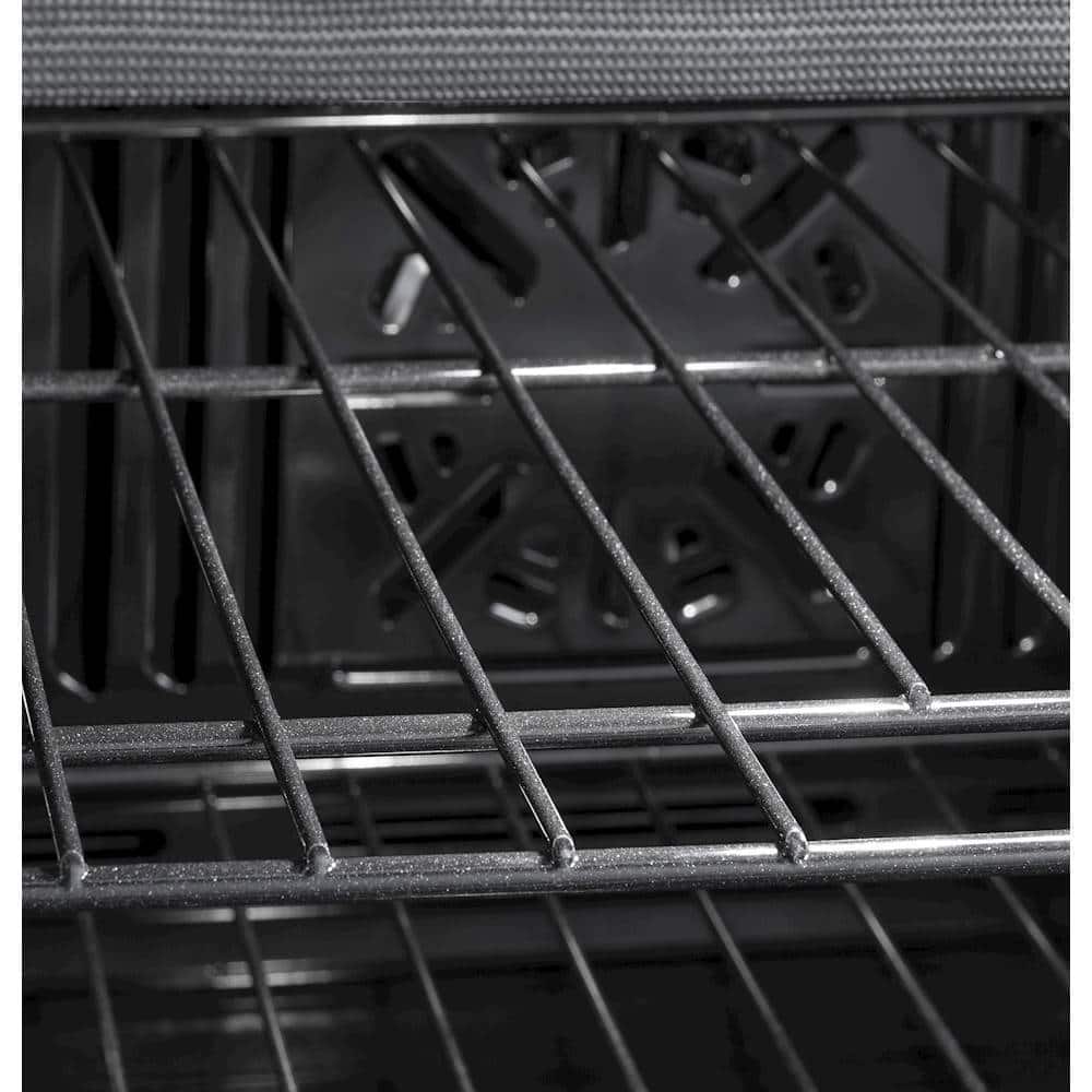 Alt View 15. GE - 30" Built-In Double Electric Convection Wall Oven - Black.