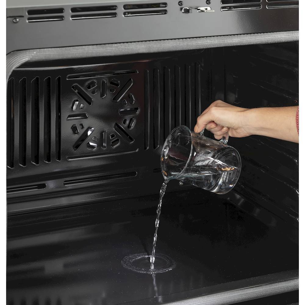Alt View 17. GE - 30" Built-In Double Electric Convection Wall Oven - Black.