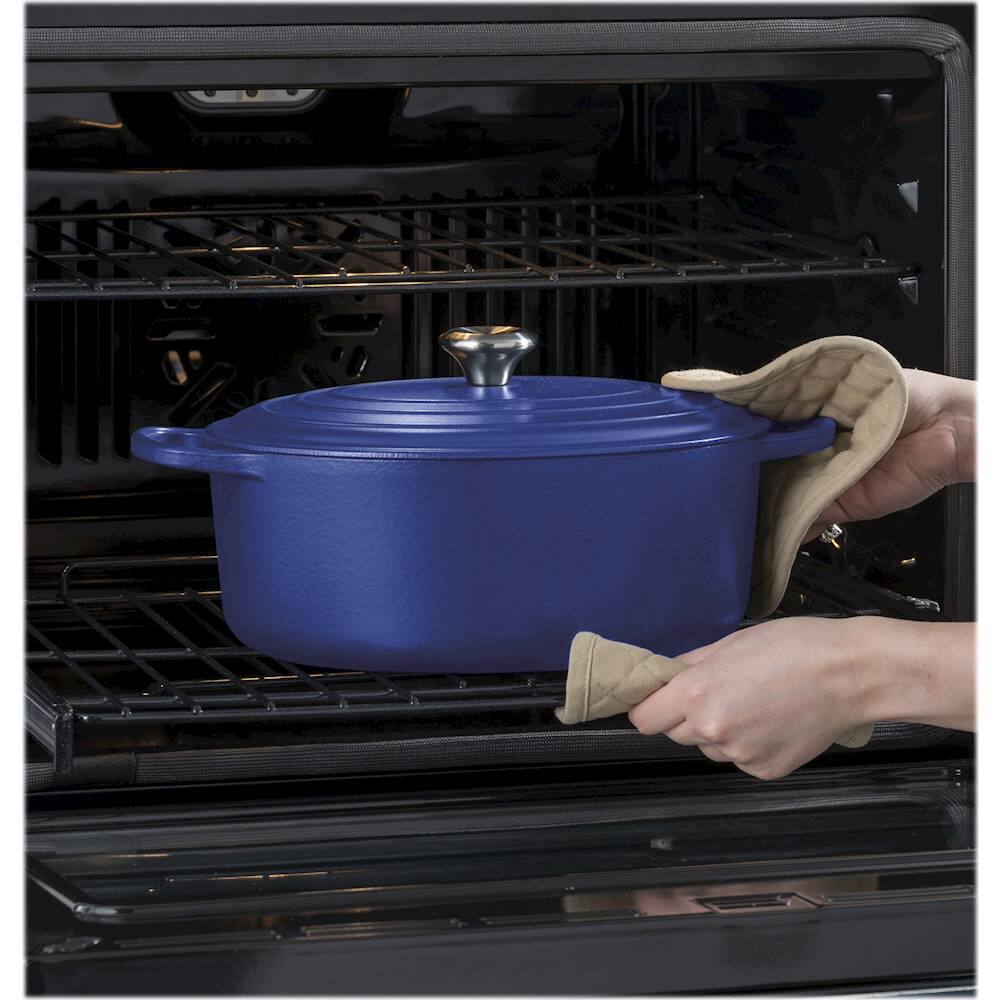 Alt View 20. GE Profile - 30" Smart Built-In Single Electric Convection Wall Oven with Air Fry & Precision Cooking - Black Stainless Steel.