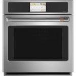 Front. Café - 27" Built-In Single Electric Convection Wall Oven, Customizable - Stainless steel.
