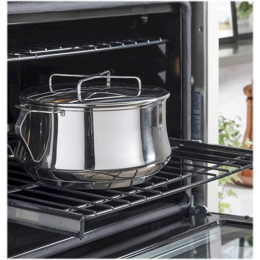 Alt View 14. Café - 27" Built-In Single Electric Convection Wall Oven, Customizable - Stainless steel.