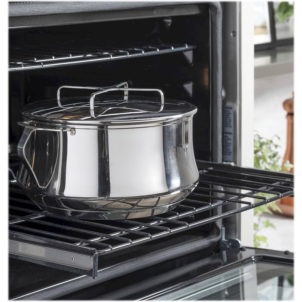 Alt View 14. Café - 27" Built-In Single Electric Convection Wall Oven, Customizable - Stainless steel.