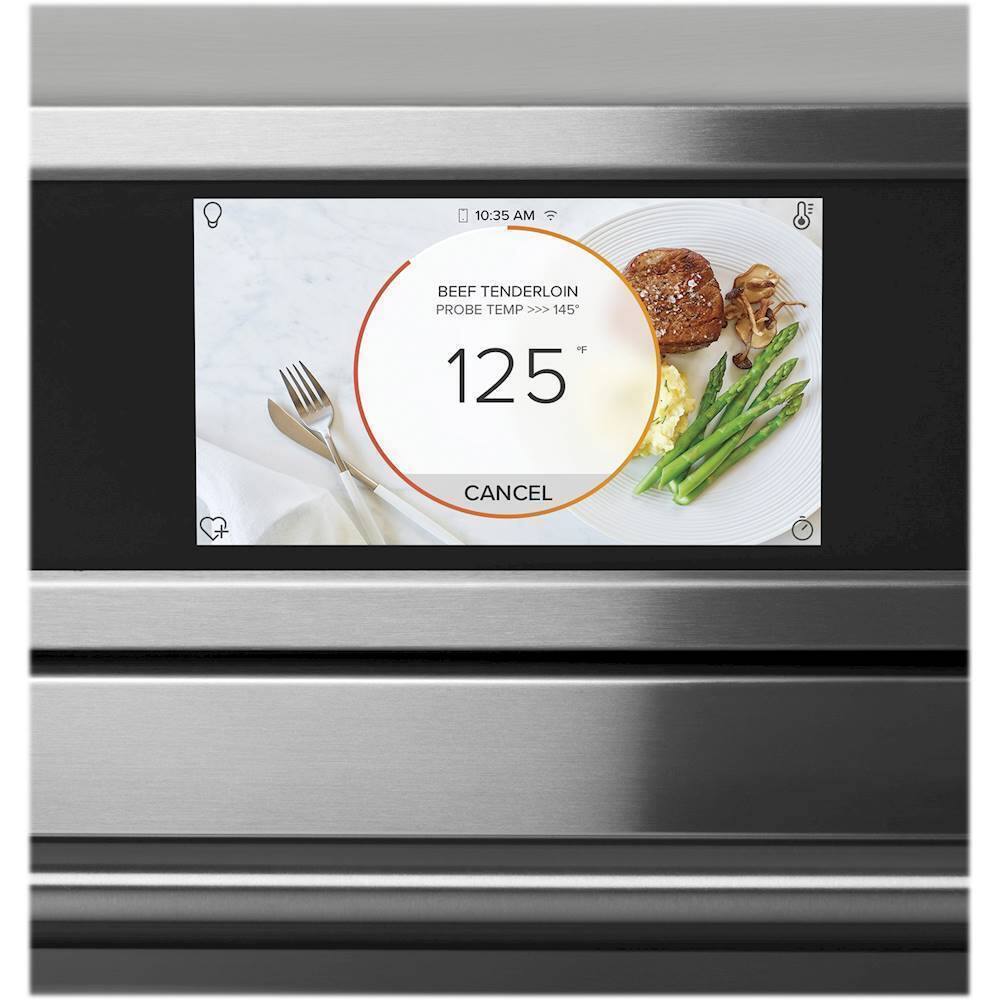 Alt View 16. Café - 27" Built-In Single Electric Convection Wall Oven, Customizable - Stainless steel.