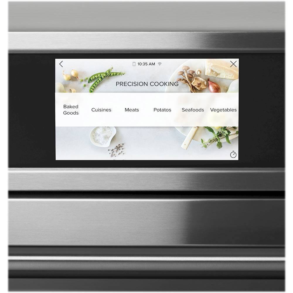 Alt View 18. Café - 27" Built-In Single Electric Convection Wall Oven, Customizable - Stainless steel.