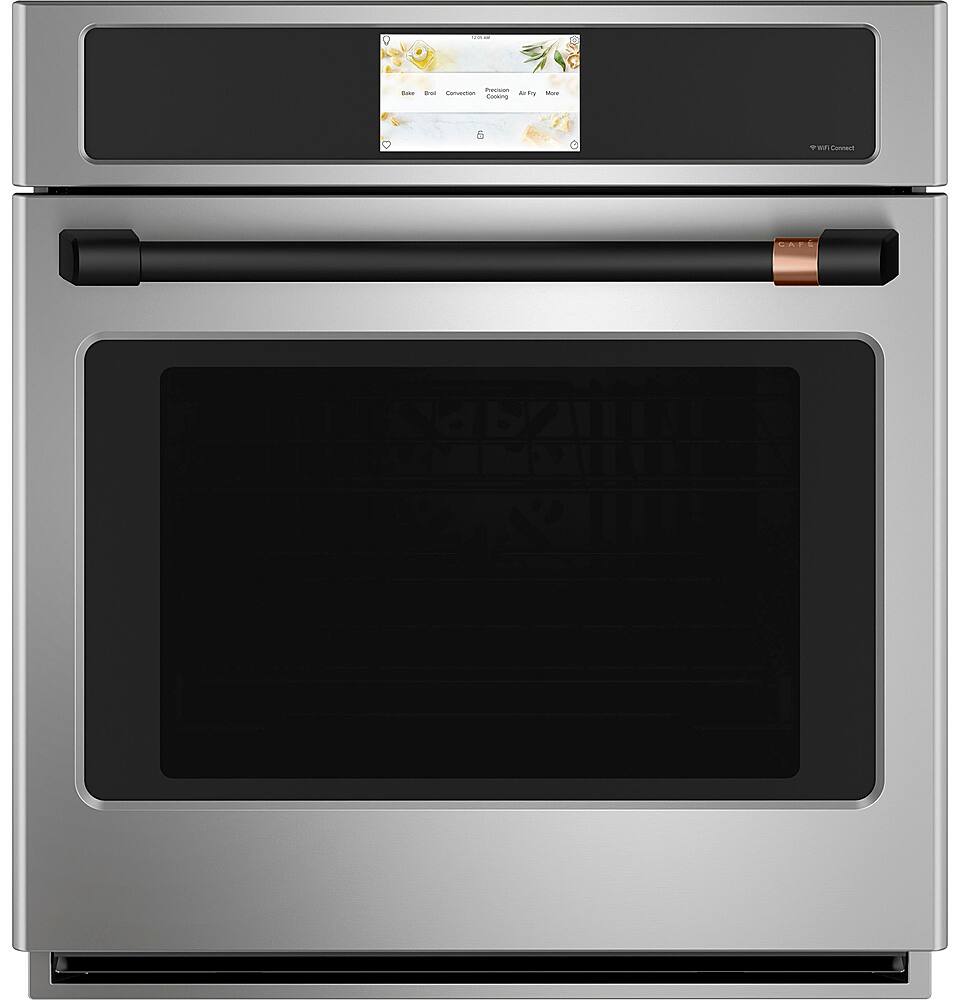 Alt View 26. Café - 27" Built-In Single Electric Convection Wall Oven, Customizable - Stainless steel.