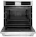 Angle. Café - 30" Built-In Single Electric Convection Wall Oven, Customizable - Stainless steel.