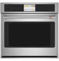 Front Zoom. Café - 30" Built-In Single Electric Convection Wall Oven, Customizable - Stainless Steel.