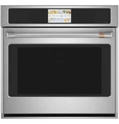 Café - 30" Built-In Single Electric Convection Wall Oven - Stainless steel - Front_Zoom