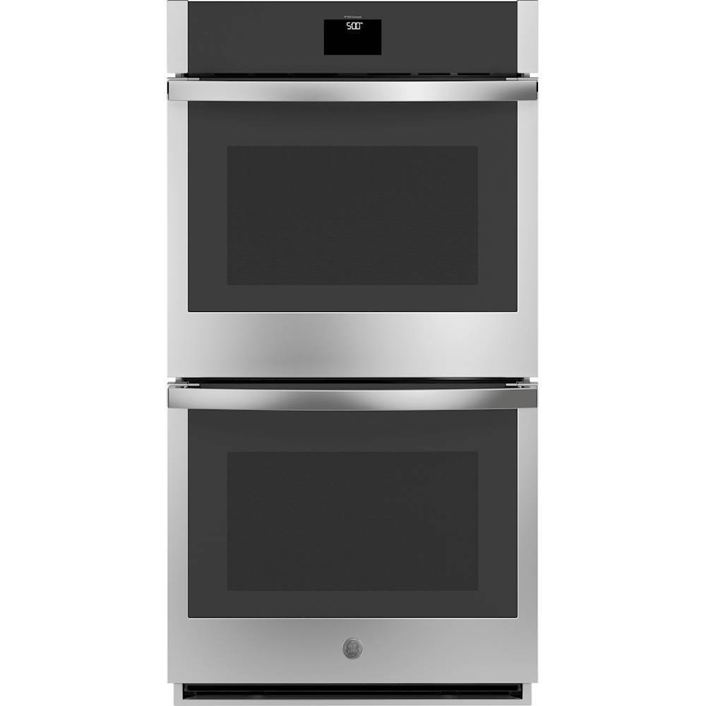 GE - 27" Built-In Double Electric Convection Wall Oven - Stainless Steel