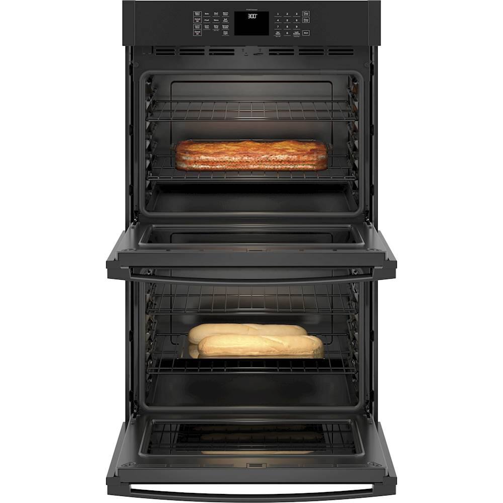 Alt View 12. GE - 30" Built-In Double Electric Wall Oven - Black.