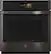 Front. GE Profile - 27" Built-In Single Electric Convection Wall Oven - Black Stainless Steel.