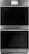 Front. Café - Modern Glass 27" Built-In Double Electric Convection Wall Oven.