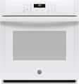 GE - 27" Smart Built-In Single Electric Wall Oven with Self-Clean, Steam Clean, and Heavy-Duty Racks - White