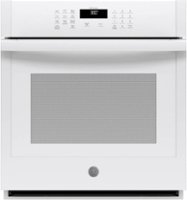 GE - 27" Built-In Single Electric Wall Oven - White - Front_Zoom