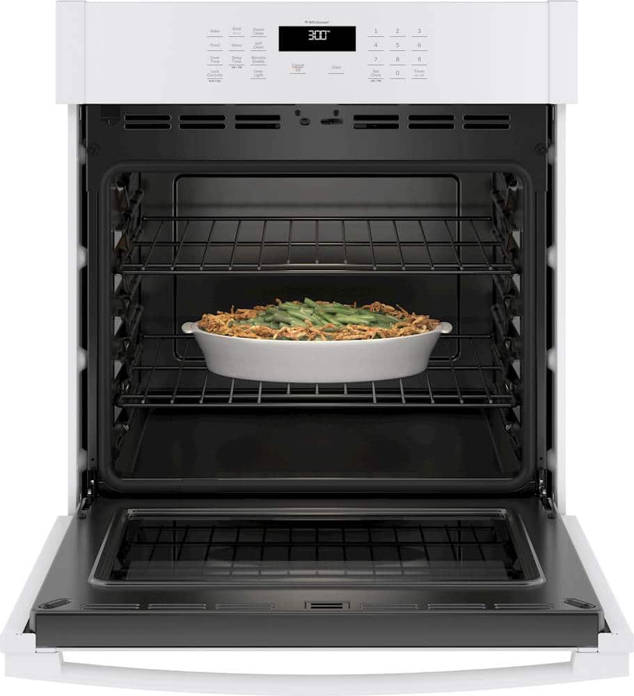 Alt View 13. GE - 27" Built-In Single Electric Wall Oven - White.