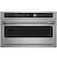 The image features a stainless steel oven with a digital display. The display shows the time as 1:00. The oven has a silver handle and is likely a modern, high-quality appliance.