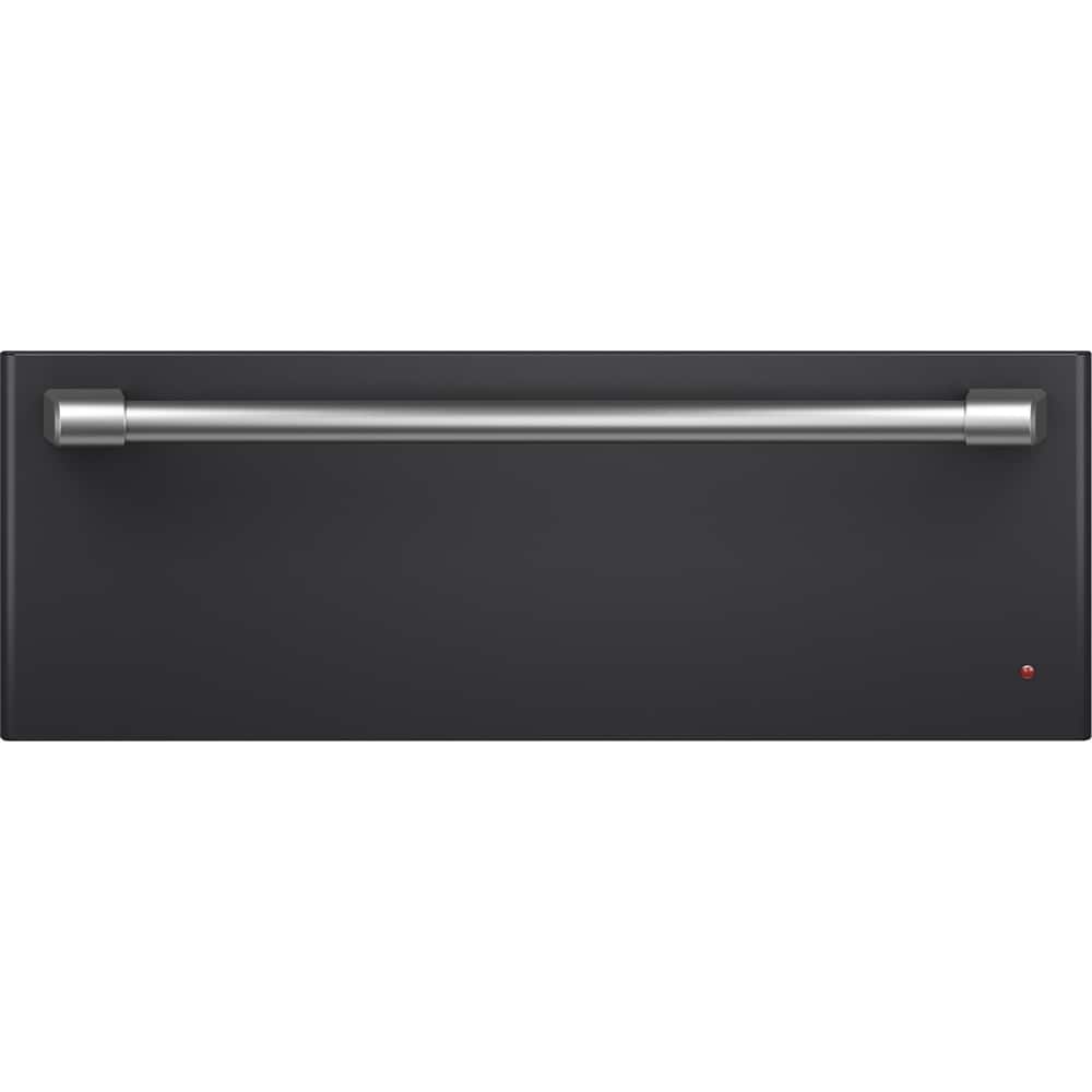 Front. Café - 30" Warming Drawer, Customizable - Matte Black.