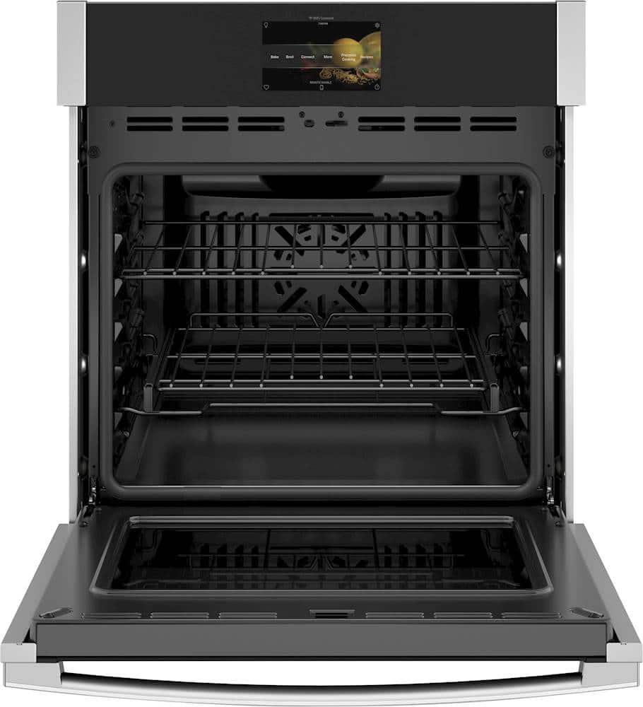 Alt View 11. GE Profile - 27" Built-In Single Electric Convection Wall Oven - Stainless Steel.