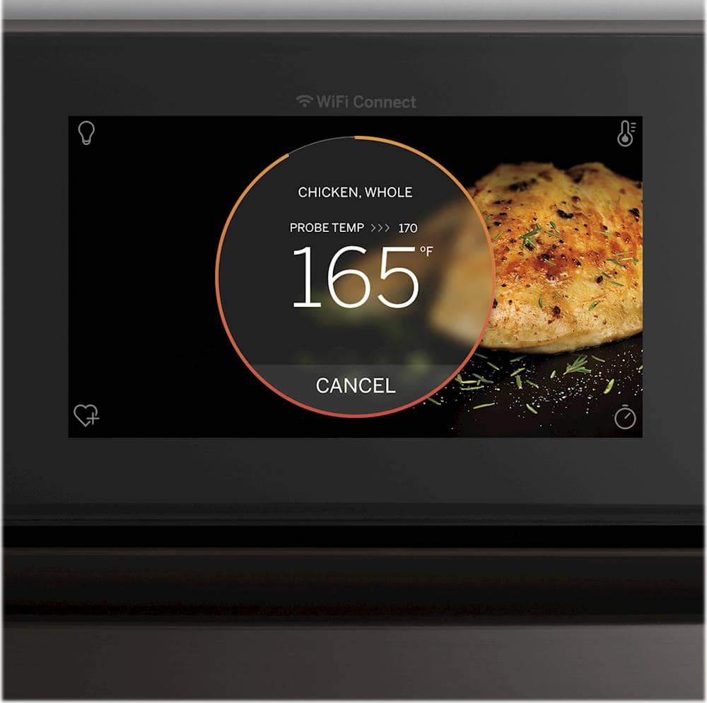 Alt View 13. GE Profile - 27" Built-In Single Electric Convection Wall Oven - Stainless Steel.