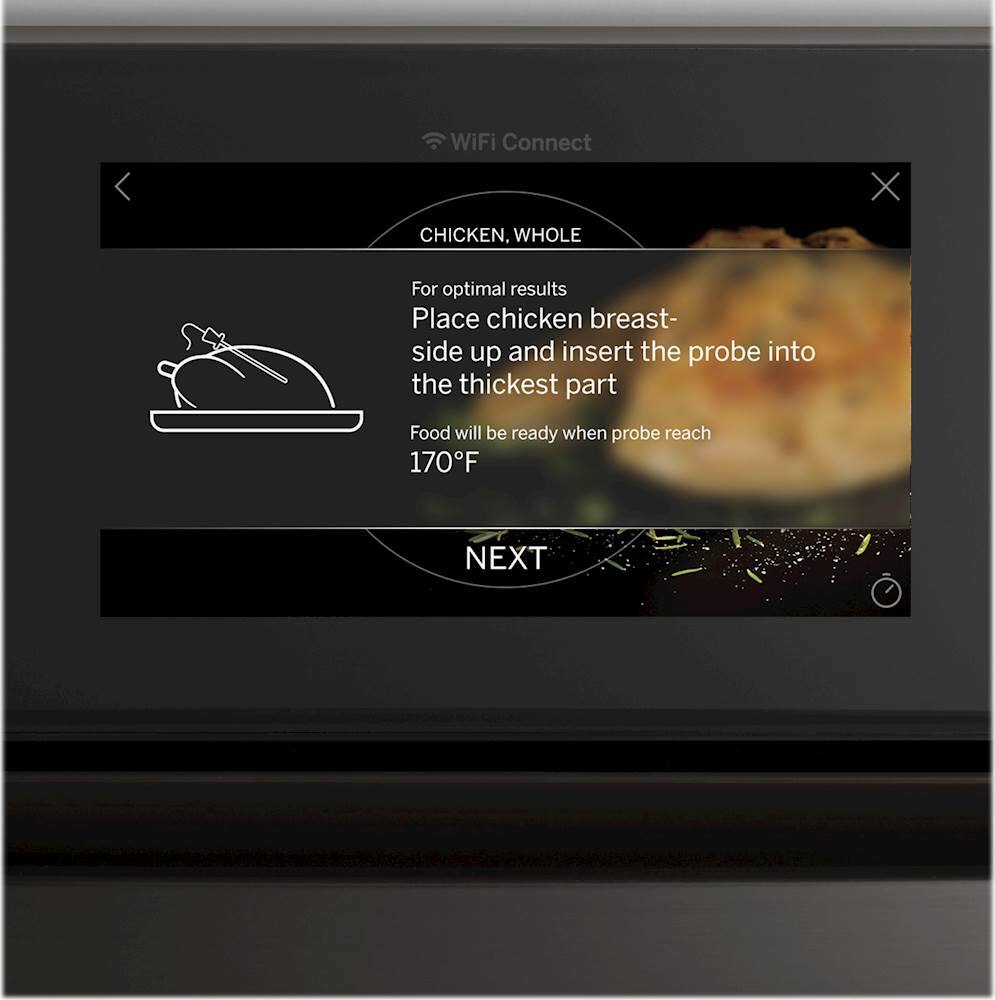 Alt View 14. GE Profile - 27" Built-In Single Electric Convection Wall Oven - Stainless Steel.