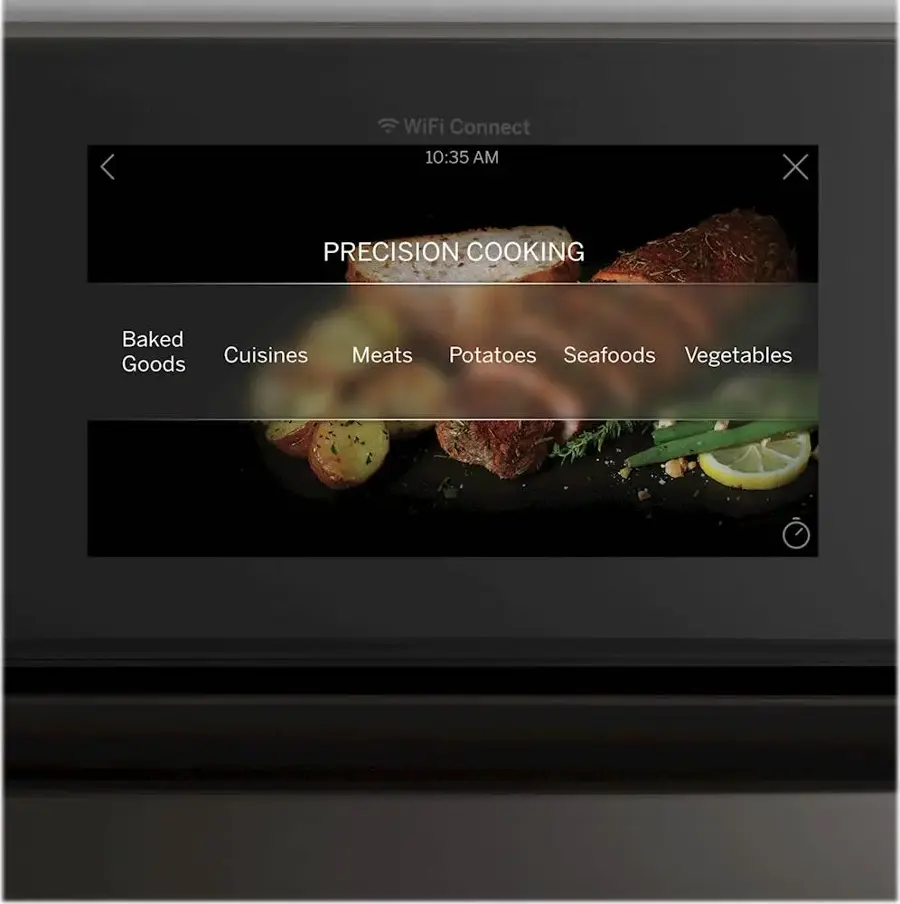 Alt View 15. GE Profile - 27" Built-In Single Electric Convection Wall Oven - Stainless Steel.