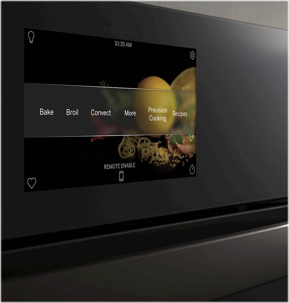 Alt View 16. GE Profile - 27" Built-In Single Electric Convection Wall Oven - Stainless Steel.