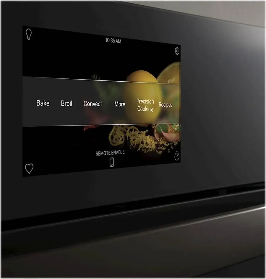 Alt View 16. GE Profile - 27" Built-In Single Electric Convection Wall Oven - Stainless Steel.