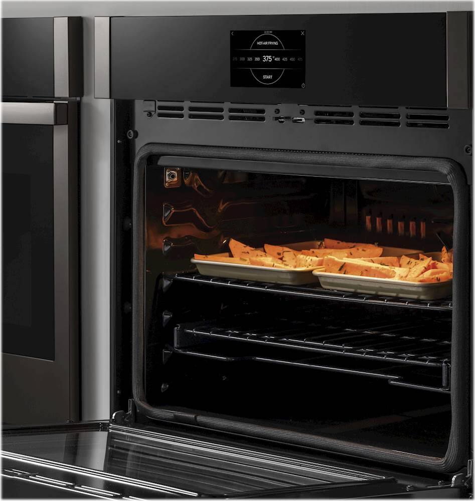 Alt View 17. GE Profile - 27" Built-In Single Electric Convection Wall Oven - Stainless Steel.