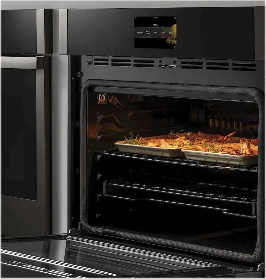 Alt View 18. GE Profile - 27" Built-In Single Electric Convection Wall Oven - Stainless Steel.