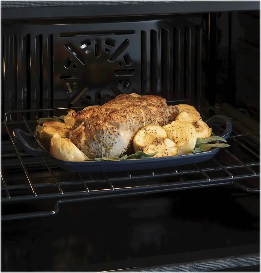 Alt View 22. GE Profile - 27" Built-In Single Electric Convection Wall Oven - Stainless Steel.