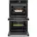 Alt View 13. GE Profile - 30" Smart Built-In Double Electric Convection Wall Oven with Air Fry & Precision Cooking - Black stainless steel.