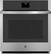 Front. GE - 27" Built-In Single Electric Convection Wall Oven - Stainless Steel.
