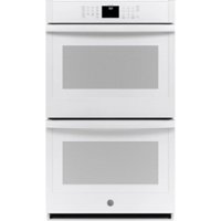 GE - 30" Built-In Double Electric Wall Oven - White - Front_Zoom